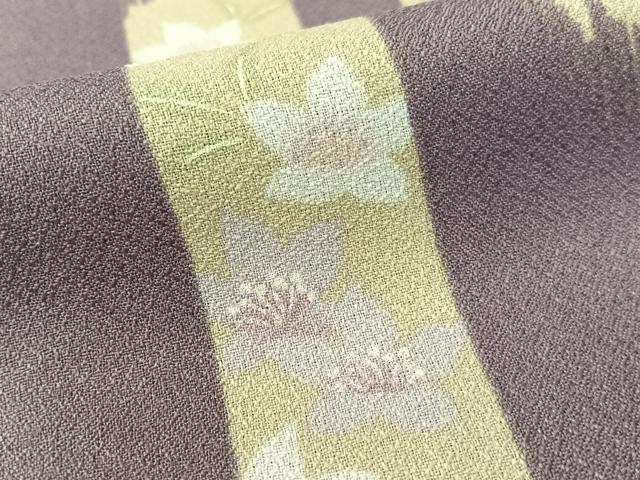 平和屋着物●小紋 短冊花文 洗える着物 CABD8122vp