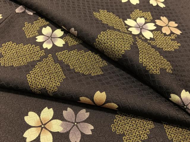 平和屋着物●小紋 舞桜 洗える着物 CABD8123vp