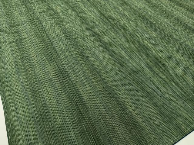 平和屋着物●大原紬 雨縞 証紙付き 正絹 逸品 未使用 CABD8131vp