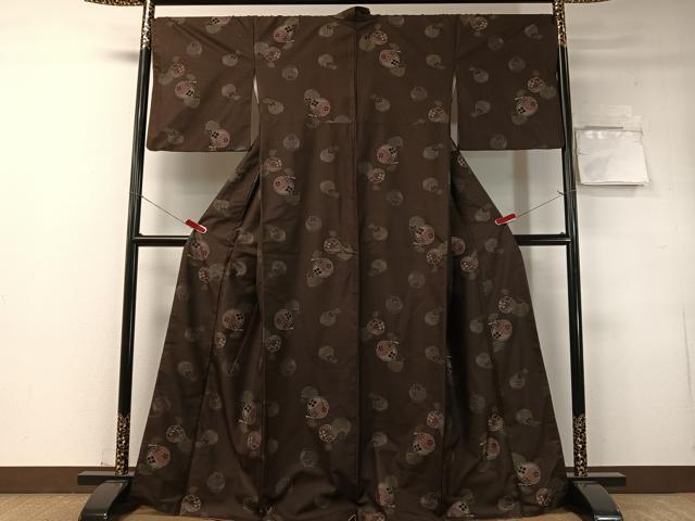 平和屋着物●本場大島紬 地空き 9マルキ 成り物 正絹 逸品 CABD8139vp