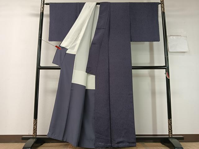 平和屋着物●重要無形文化財 人間国宝 中村勇二郎 江戸小紋 平等院鳳凰 正絹 逸品 未使用 CABD8170vp
