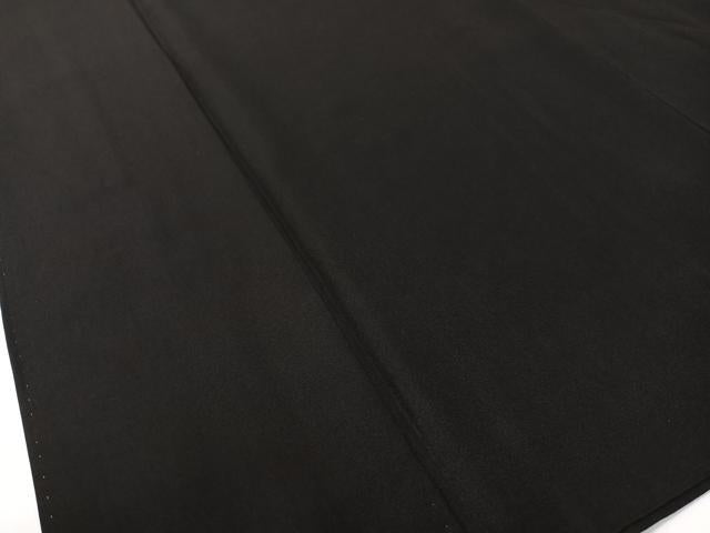 平和屋着物●男性 黒紋付・羽織セット 正絹 逸品 CABD8189vp
