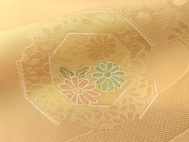 平和屋着物▼上質な小紋 地紋起こし 霞陶器花文 暈し染め 正絹 逸品 CABD8260vp