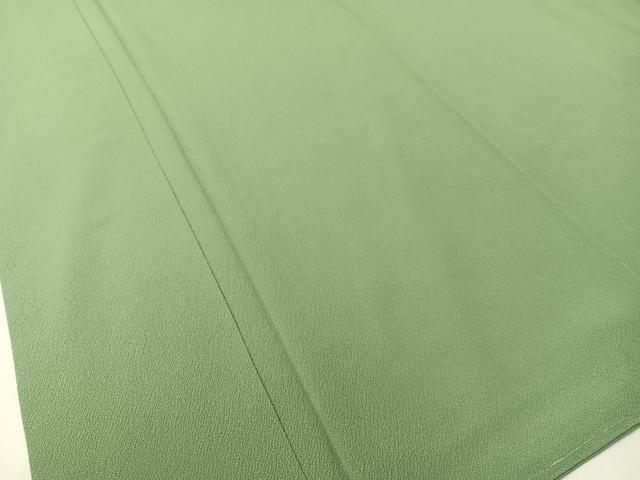 平和屋着物●上質な色無地 薄青色 鬼しぼ縮緬 正絹 逸品 未使用 CABD8318vp