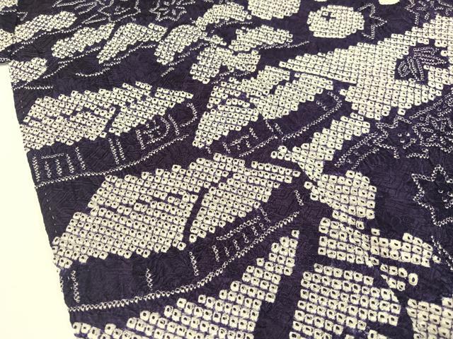 平和屋着物●訪問着 総絞り 雪景色 正絹 逸品 CABD8343vp