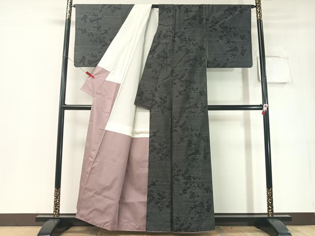 平和屋着物●本場大島紬 立波菊花文 正絹 逸品 CABD8348vp