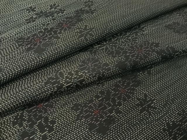 平和屋着物●本場大島紬 立波菊花文 正絹 逸品 CABD8348vp