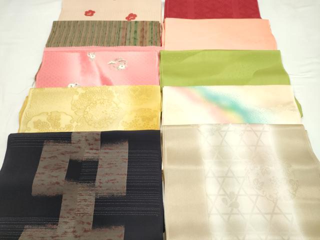 平和屋着物★和装小物 帯揚げ10枚セット 正絹 逸品 CABD8402ju