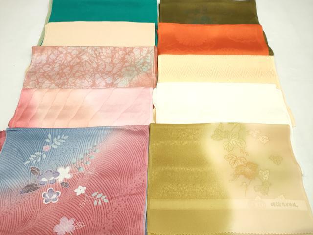平和屋着物★和装小物 帯揚げ10枚セット 丹後ちりめん 正絹 逸品 CABD8414ju