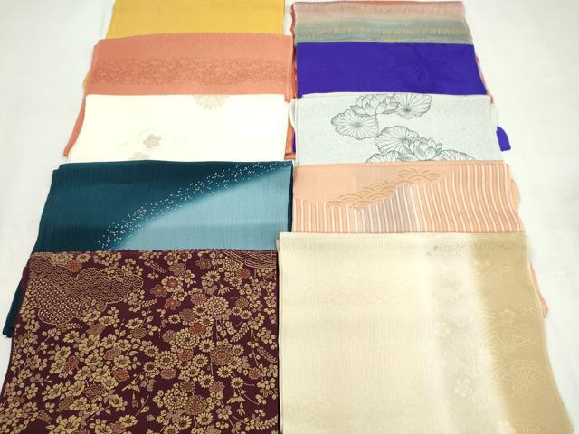 平和屋着物★和装小物 帯揚げ10枚セット 丹後ちりめん 正絹 逸品 CABD8416ju