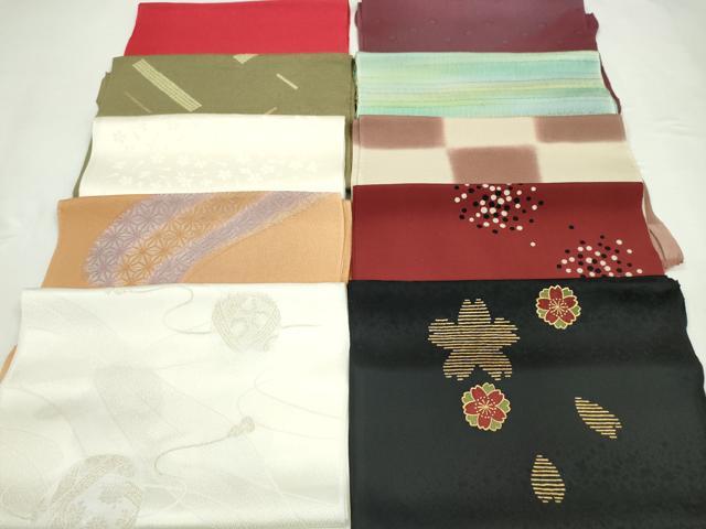 平和屋着物★和装小物 帯揚げ10枚セット 正絹 逸品 CABD8429ju