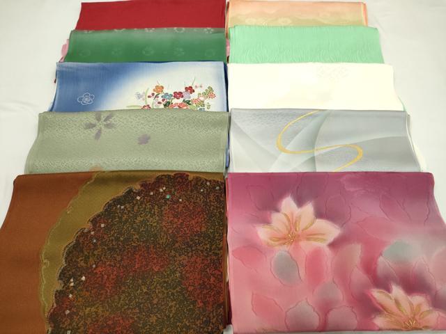 平和屋着物★和装小物 帯揚げ10枚セット 丹後ちりめん 正絹 逸品 CABD8436ju
