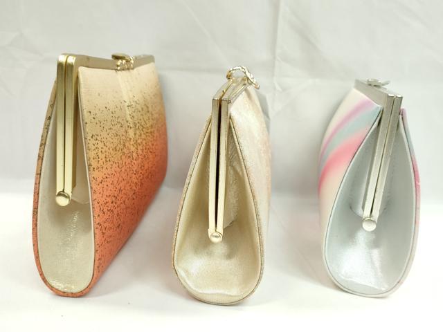 平和屋着物▼和装小物 和装バッグまとめて3点 ハンドバッグ 花鳥文 霞文 金銀糸 逸品 CABD8557ju