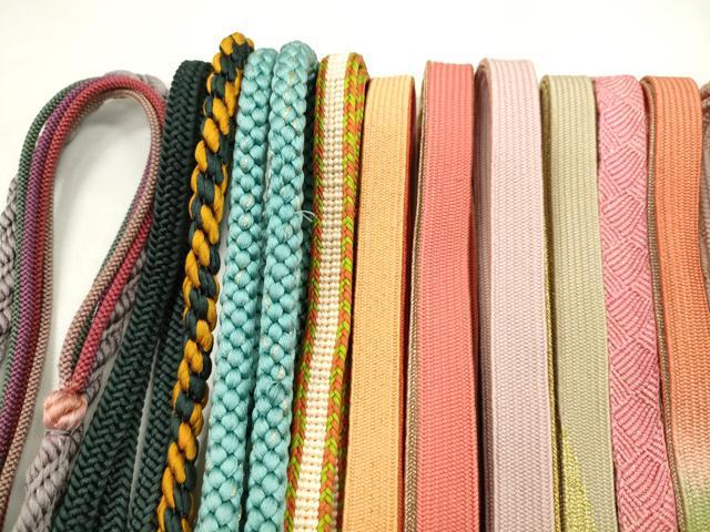 平和屋着物●和装小物 帯締め20本セット 高麗組 冠組 奈良組 礼装用 金糸 未使用あり 逸品 CABD8693ju