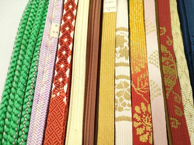 平和屋着物●和装小物 帯締め20本セット 高麗組 唐組 丸組 礼装用 金糸 未使用あり 逸品 CABD8701ju