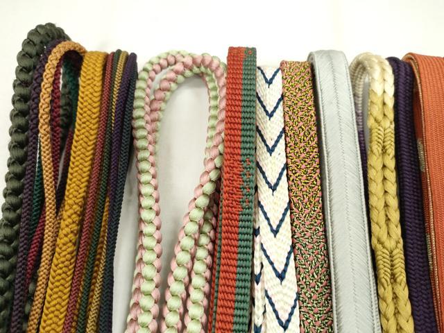 平和屋着物●和装小物 帯締め20本セット 高麗組 冠組 貝の口組 礼装用 金糸 長尺あり 未使用あり 逸品 CABD8708ju