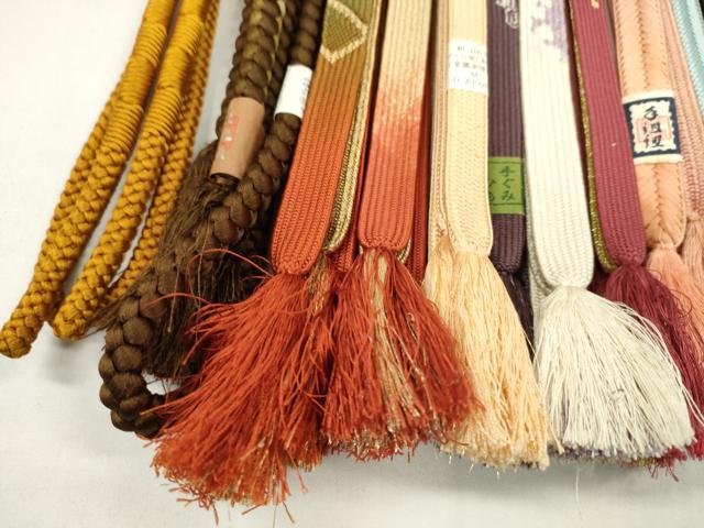 平和屋着物●和装小物 帯締め20本セット 高麗組 冠組 礼装用 丸ぐけ 金銀糸 未使用あり 逸品 CABD8727ju