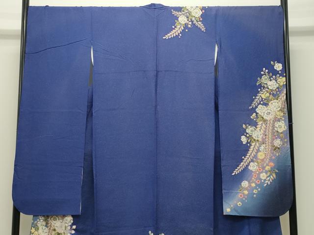平和屋着物●豪華振袖 辻が花 絞り 暈し染め 金通し地 さが美扱い 正絹 逸品 CABD8820gh