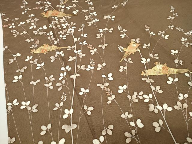 平和屋着物●訪問着 扇面花文 金彩 正絹 逸品 CABD8853gh