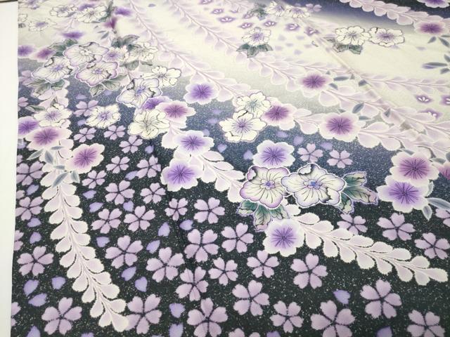 平和屋着物●訪問着 本場染大島紬 辻が花 絞り 正絹 逸品 CABD8858gh