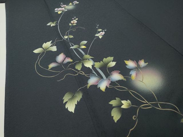 平和屋着物●訪問着 花唐草文 蛍暈し 金彩 正絹 逸品 CABD8859gh