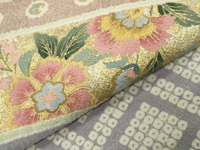 平和屋着物●TOKI志すい キモノモードオリジナルブランド 訪問着 駒刺繍 更紗花唐草文 暈し染め 金彩 正絹 逸品 CABD8860gh