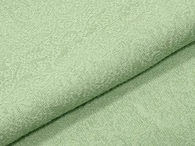 平和屋着物●上質な色無地 花唐草地紋 若菜色 正絹 逸品 未使用 CABD8874gh