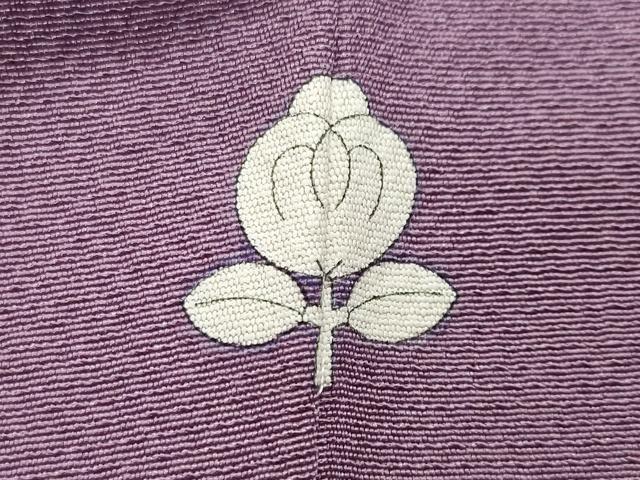 平和屋着物●上質な色無地 二藍色 正絹 逸品 未使用 CABD8878gh