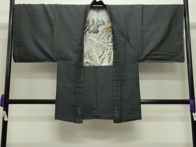 平和屋着物●男性 紬 アンサンブル 霞文 正絹 逸品 未使用 CABD8891gh