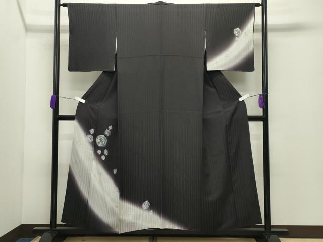 平和屋着物●訪問着 手描き 水玉 暈し染め 正絹 逸品 CABD8951gh