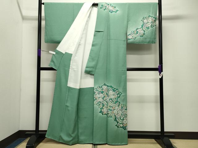平和屋着物●訪問着 辻が花 絞り 暈し染め 正絹 逸品 未使用 CABD8966gh