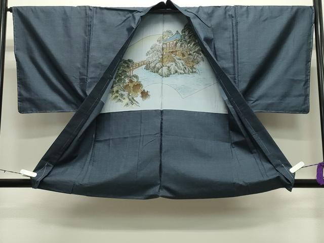平和屋着物●男性 本場大島紬 アンサンブル 100亀甲 総詰め 正絹 逸品 未使用 CABD8976gh