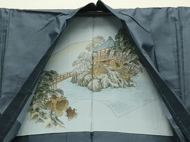 平和屋着物●男性 本場大島紬 アンサンブル 100亀甲 総詰め 正絹 逸品 未使用 CABD8976gh