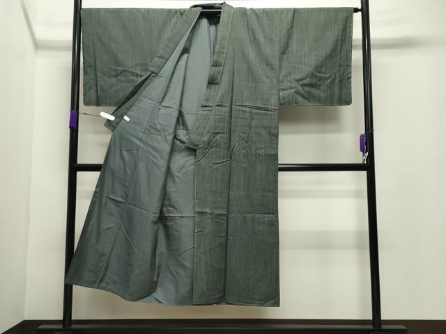 平和屋着物●男性 紬 アンサンブル 霞文 正絹 逸品 未使用 CABD8977gh