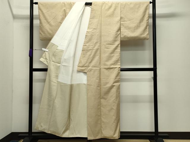 平和屋着物●結城紬 蒸栗色 正絹 逸品 CABD8988gh