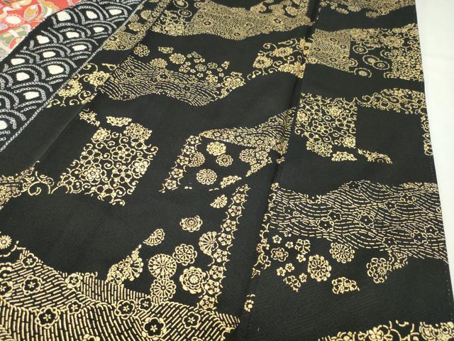 平和屋着物●豪華振袖 駒刺繍 絞り 飛鶴宝尽くし文 金彩 正絹 逸品 CABD8989gh