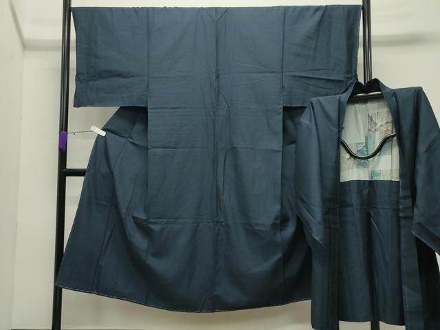 平和屋着物●男性 紬 アンサンブル 100亀甲 総詰め 正絹 逸品 未使用 CABD8992gh