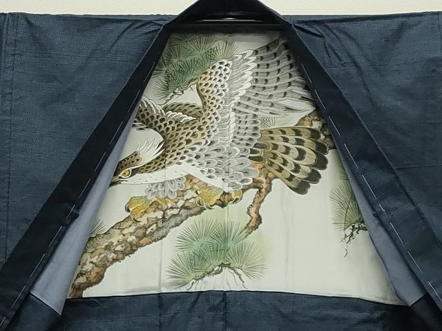 平和屋着物●男性 本場大島紬 アンサンブル 100亀甲 総詰め 正絹 逸品 未使用 CABD9023gh