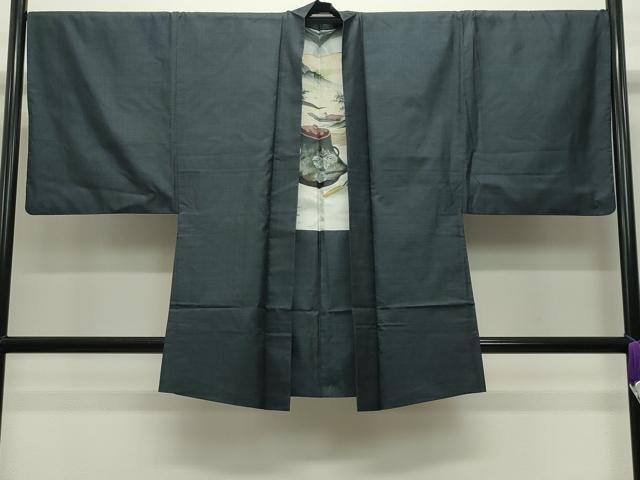 平和屋着物●男性 本場大島紬 アンサンブル 80亀甲 総詰め 証紙付き 正絹 逸品 CABD9024gh