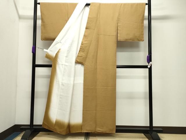 平和屋着物●江戸小紋 作家物 極彫格小紋 角通し 反端付き 正絹 逸品 未使用 CABD9073gh