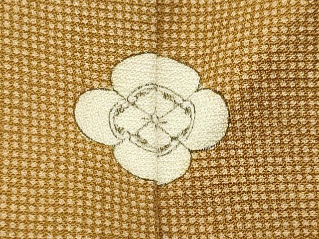 平和屋着物●江戸小紋 作家物 極彫格小紋 角通し 反端付き 正絹 逸品 未使用 CABD9073gh