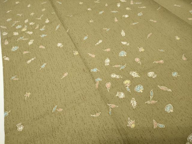 平和屋着物●上質な小紋 成り物 正絹 逸品 CABD9077gh