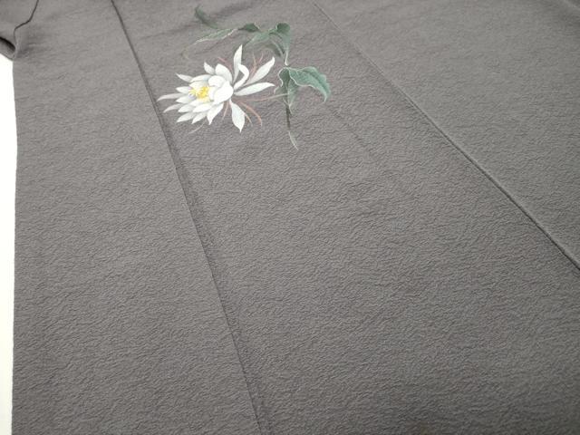 平和屋着物●東京友禅 菅有鬼一 色留袖 鷺 草花文 金彩 正絹 逸品 CABD9134gh