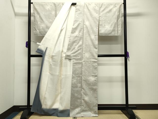 平和屋着物●本場大島紬 白大島紬 桑原織物 二代目 桑原啓之介 9マルキ 銀杏 証紙付き 正絹 逸品 CABD9135gh