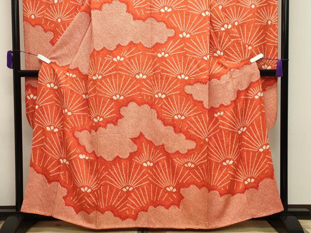 平和屋着物●豪華振袖 総絞り 雲取り松文 正絹 逸品 CABD9139gh