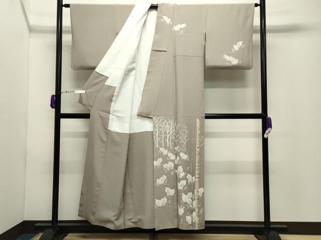 平和屋着物●鎌倉友禅 坂井教人 日本工芸会正会員 訪問着 カラー 金彩 正絹 逸品 CABD9153gh