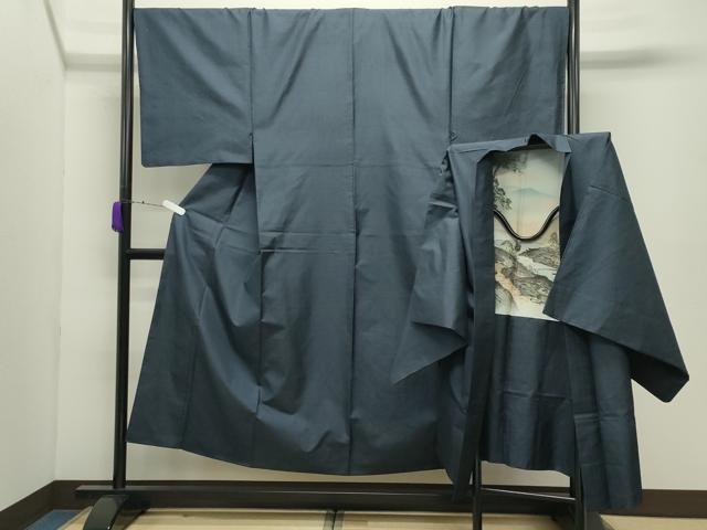 平和屋着物●男性 本場大島紬 アンサンブル 100亀甲 総詰め 正絹 逸品 CABD9204gh