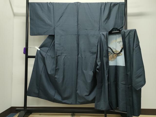 平和屋着物●男性 本場大島紬 アンサンブル 100亀甲 総詰め 正絹 逸品 CABD9205gh