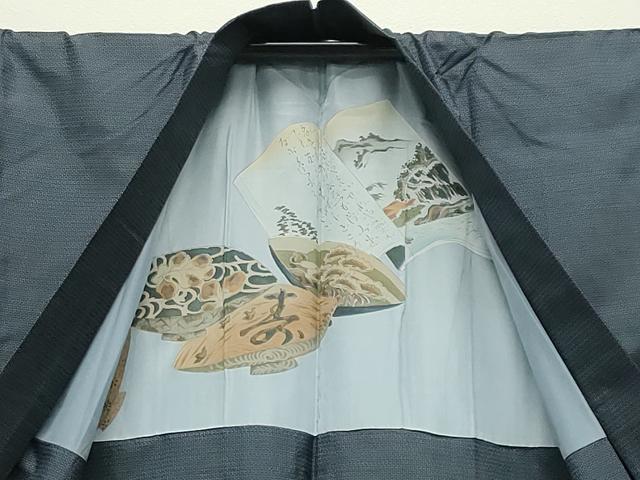 平和屋着物●男性 本場大島紬 アンサンブル 100亀甲 総詰め 正絹 逸品 CABD9205gh