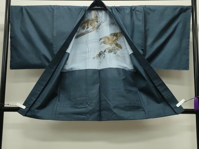 平和屋着物●男性 本場大島紬 アンサンブル・長襦袢セット キングサイズ 100亀甲 総詰め 正絹 逸品 未使用 CABD9207gh
